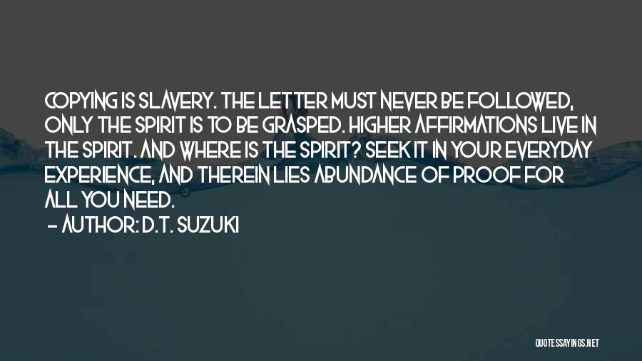 Copying Quotes By D.T. Suzuki