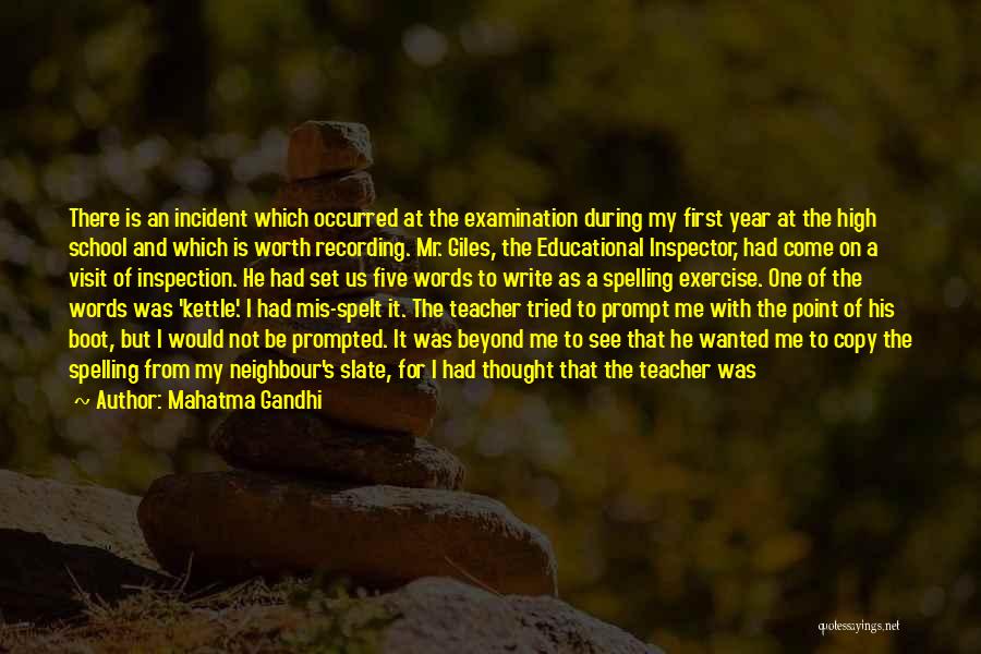 Copying Quotes By Mahatma Gandhi