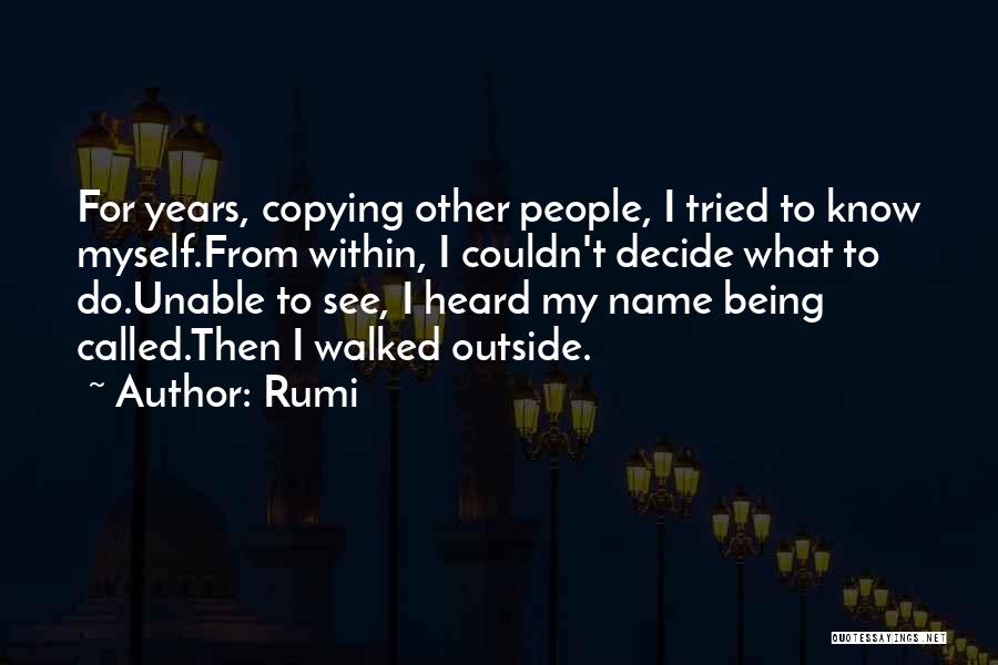 Copying Quotes By Rumi