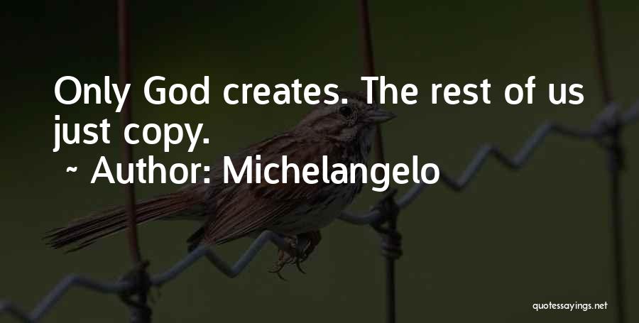 Copying Someone Quotes By Michelangelo