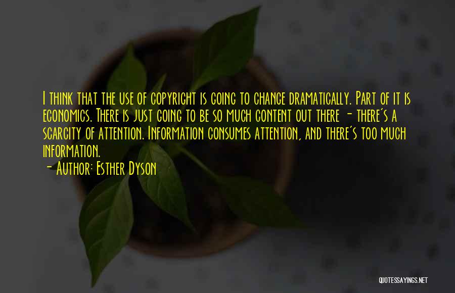 Copyright Quotes By Esther Dyson