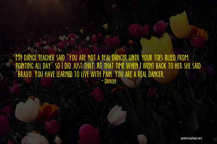 Corales Quotes By Dancer Corales Quotes By Dancer