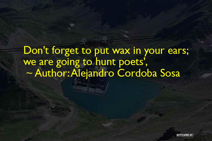 Cordoba Quotes By Alejandro Cordoba Sosa