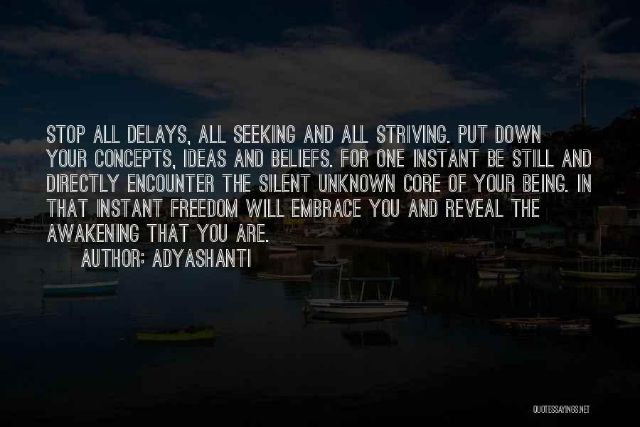 Core Beliefs Quotes By Adyashanti