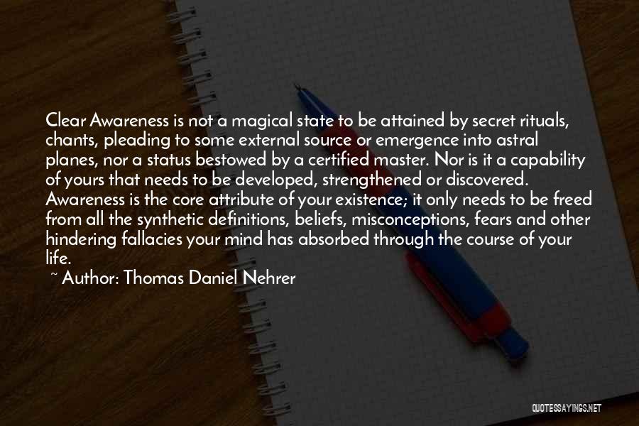 Core Beliefs Quotes By Thomas Daniel Nehrer