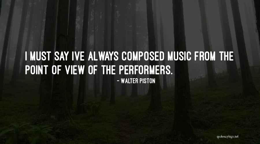 Corkey Quotes By Walter Piston Corkey Quotes By Walter Piston