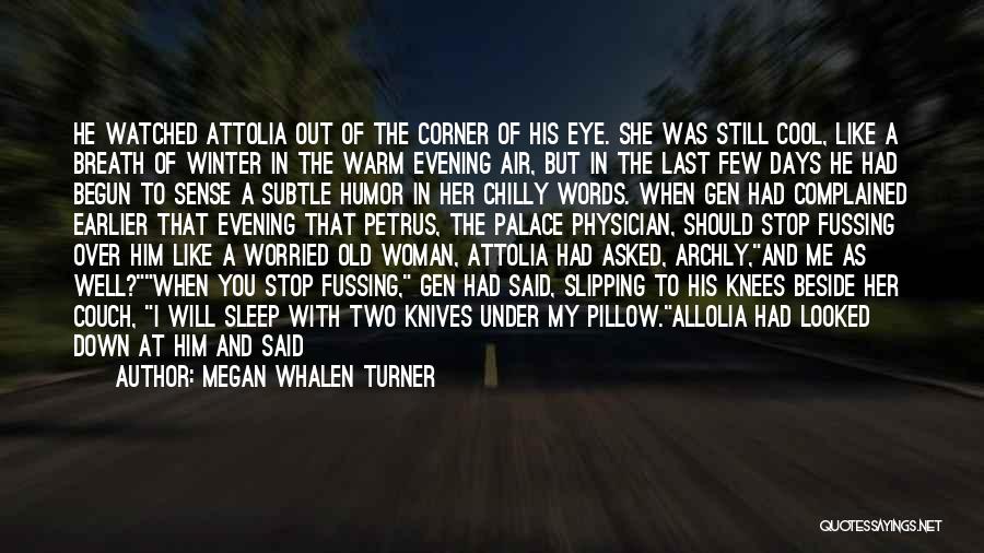 Corner Of My Eye Quotes By Megan Whalen Turner