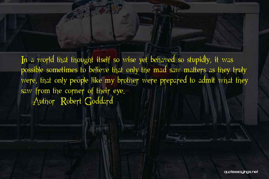 Corner Of My Eye Quotes By Robert Goddard