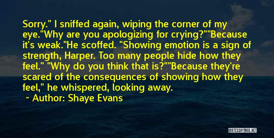 Corner Of My Eye Quotes By Shaye Evans