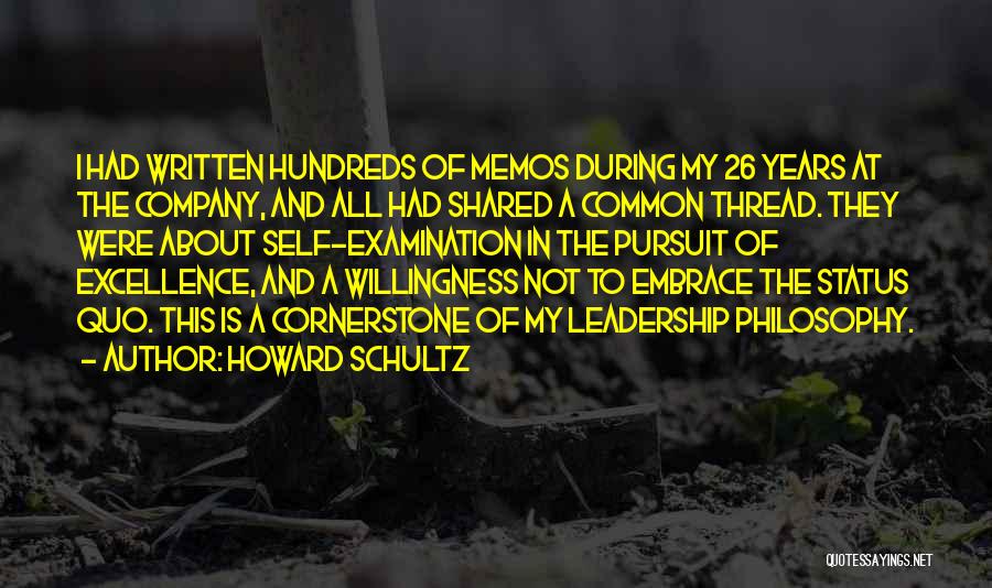 Cornerstone Leadership Quotes By Howard Schultz