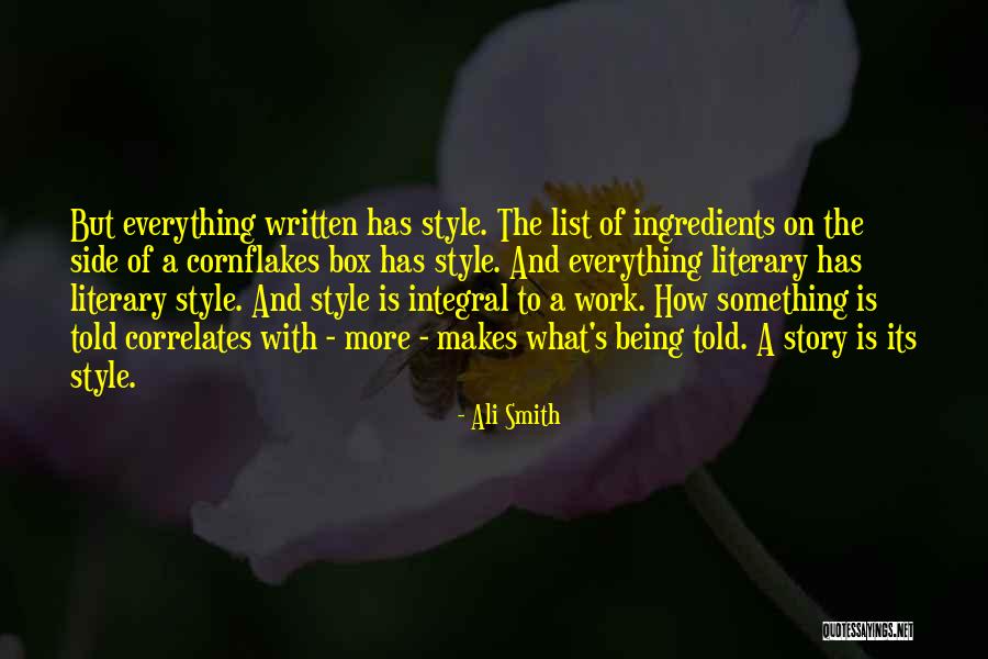 Cornflakes Quotes By Ali Smith Cornflakes Quotes By Ali Smith