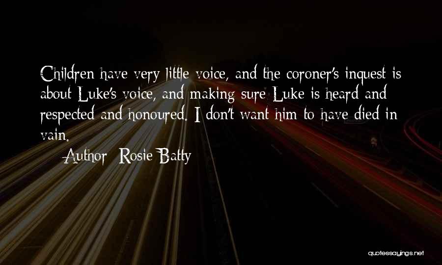 Coroner Quotes By Rosie Batty