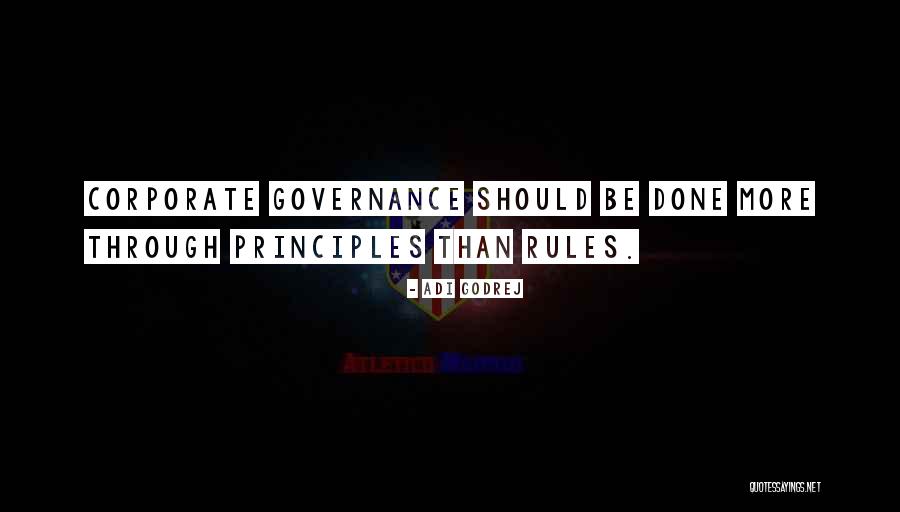 Corporate Governance Quotes By Adi Godrej