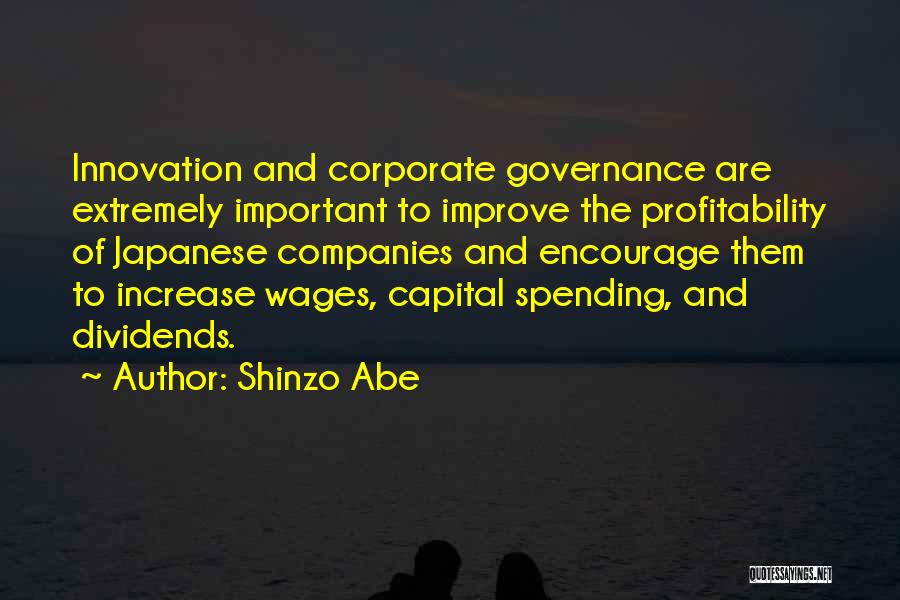 Corporate Governance Quotes By Shinzo Abe