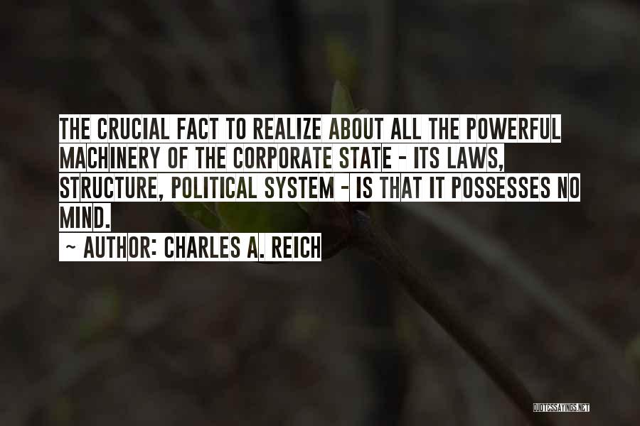 Corporate Law Quotes By Charles A. Reich