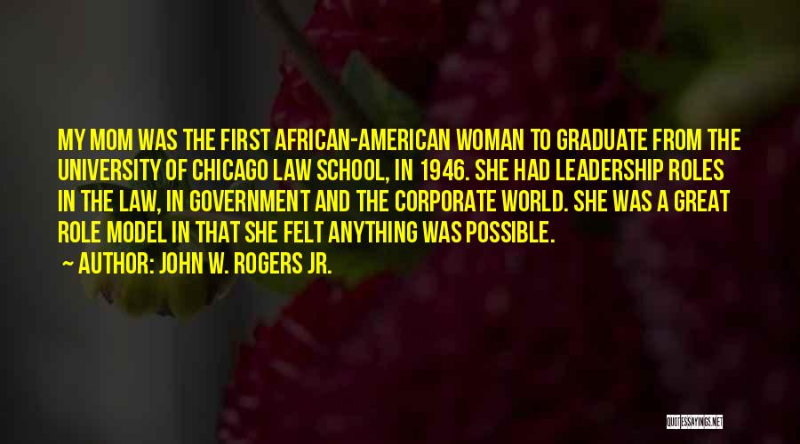 Corporate Law Quotes By John W. Rogers Jr.