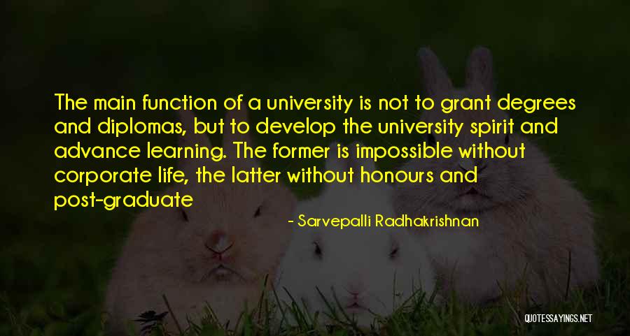 Corporate Life Quotes By Sarvepalli Radhakrishnan