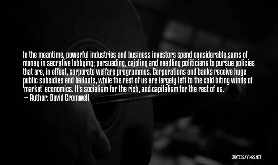 Corporate Lobbying Quotes By David Cromwell