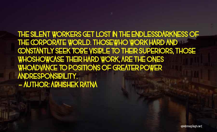 Corporate Power Quotes By Abhishek Ratna