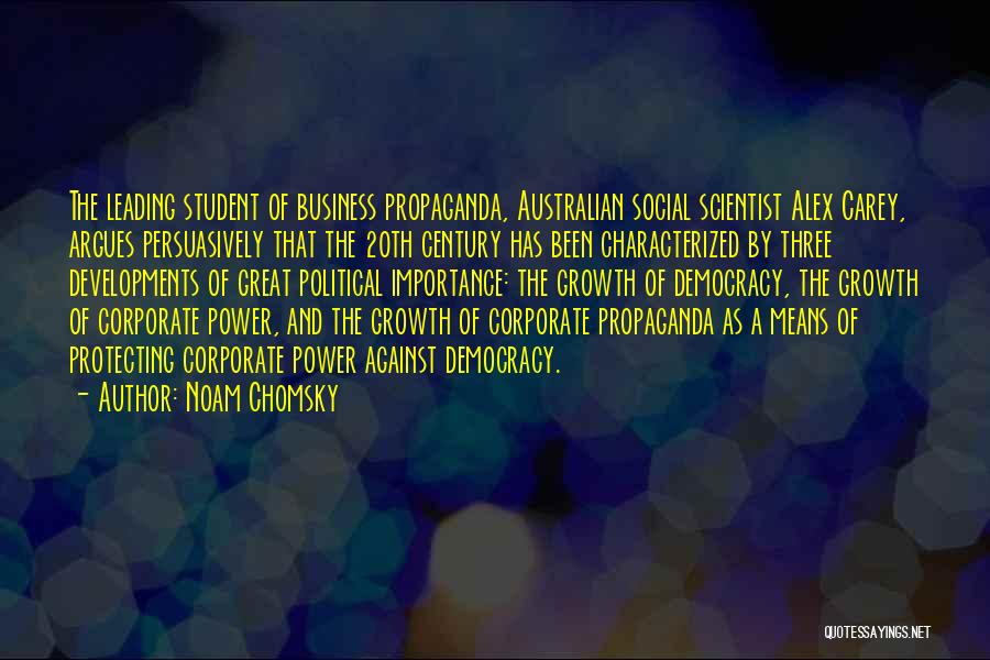 Corporate Power Quotes By Noam Chomsky