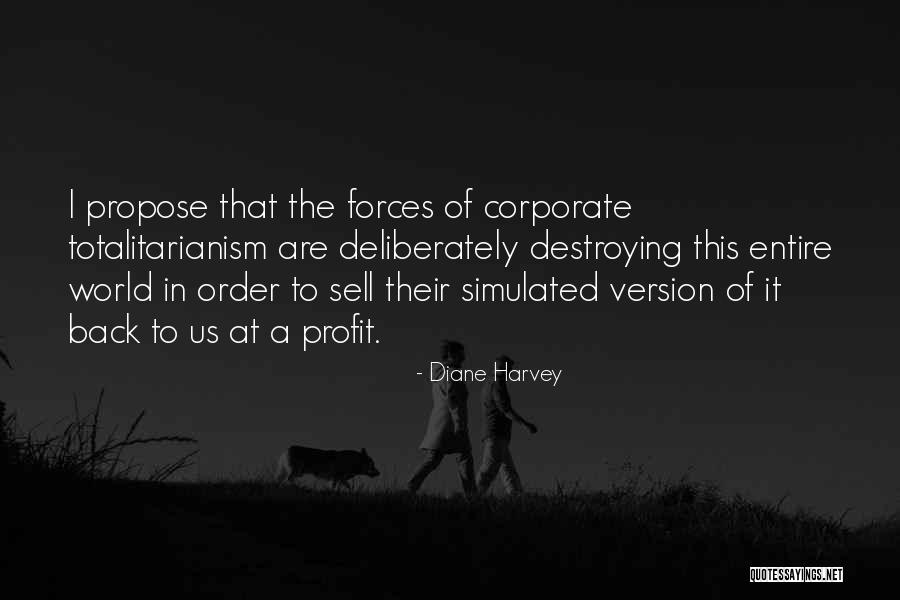 Corporate Profit Quotes By Diane Harvey