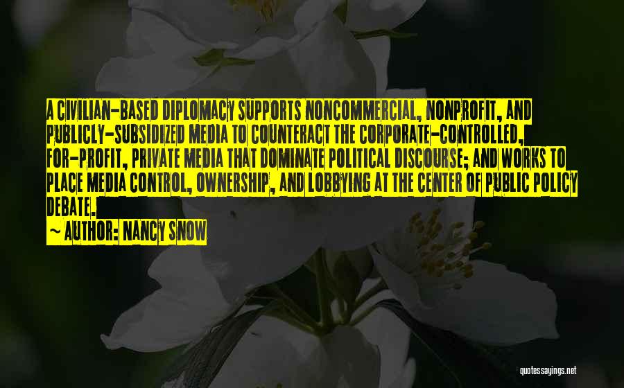 Corporate Profit Quotes By Nancy Snow