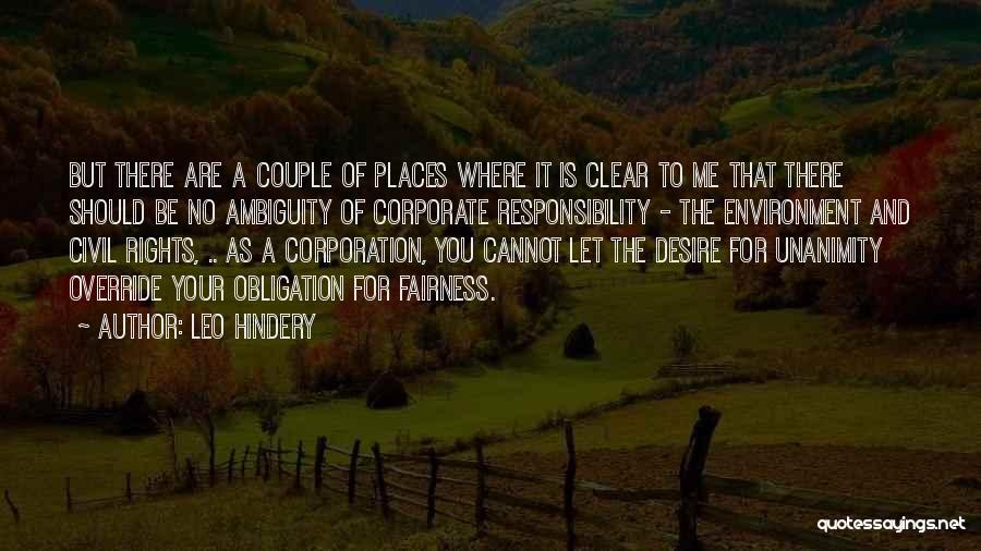 Corporate Responsibility Quotes By Leo Hindery