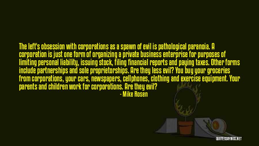 Corporations Evil Quotes By Mike Rosen