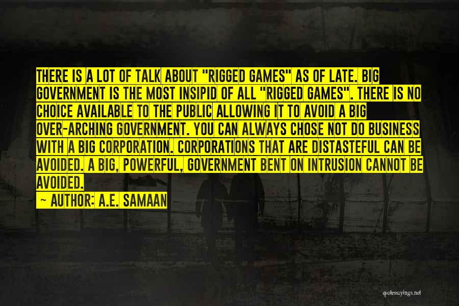 Corporations Quotes By A.E. Samaan