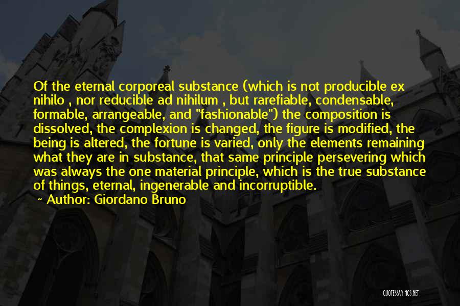 Corporeal Quotes By Giordano Bruno