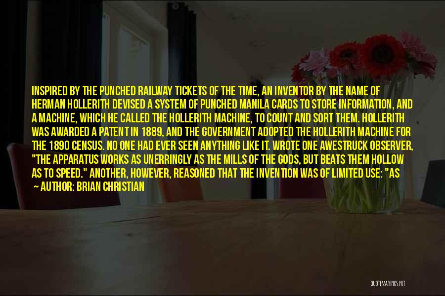 Correct Information Quotes By Brian Christian