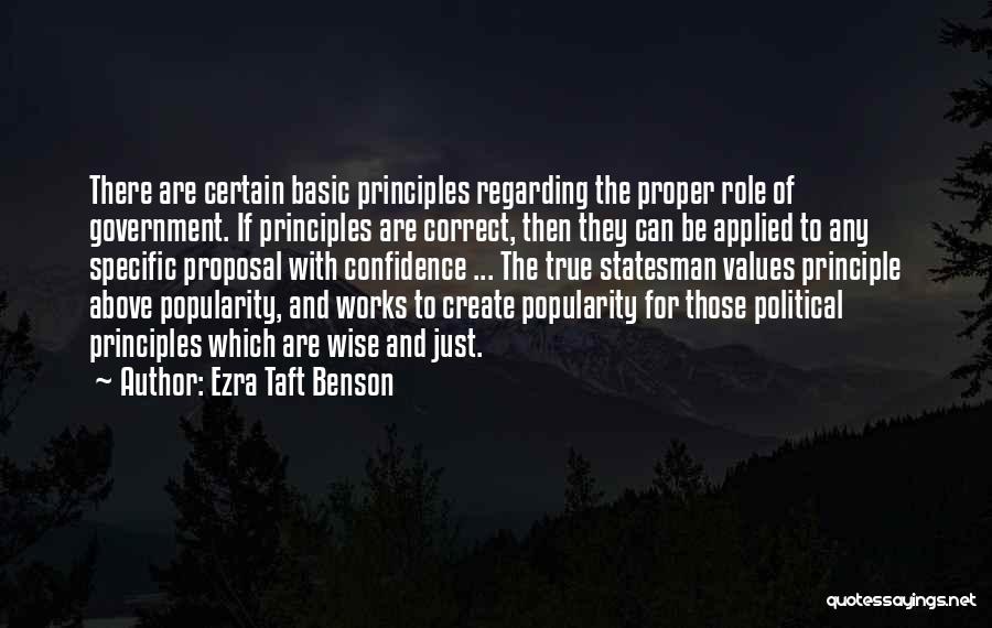 Correct Quotes By Ezra Taft Benson