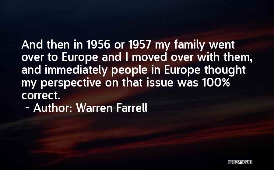 Correct Quotes By Warren Farrell