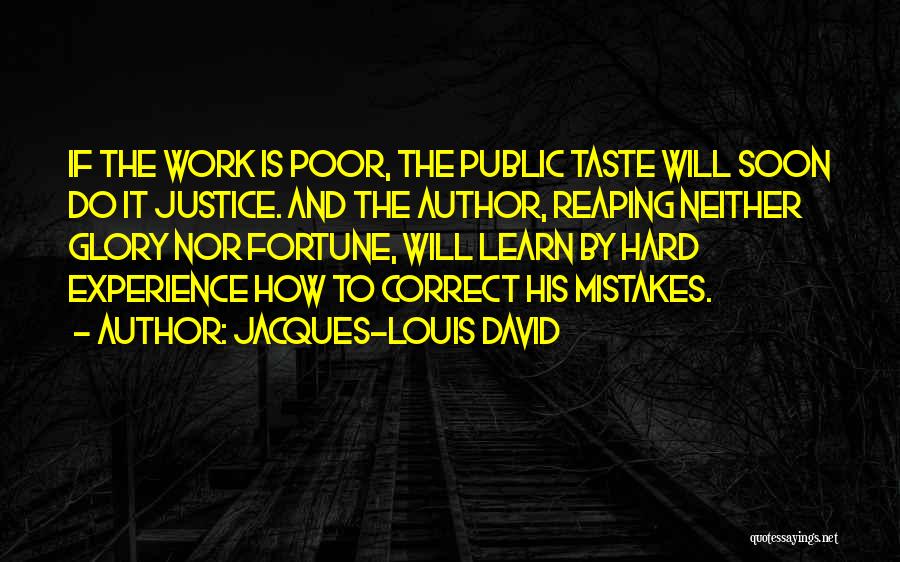 Correct The Mistakes Quotes By Jacques-Louis David