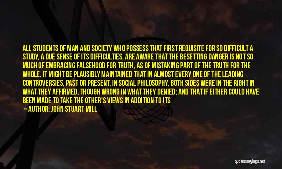 Correct The Past Quotes By John Stuart Mill