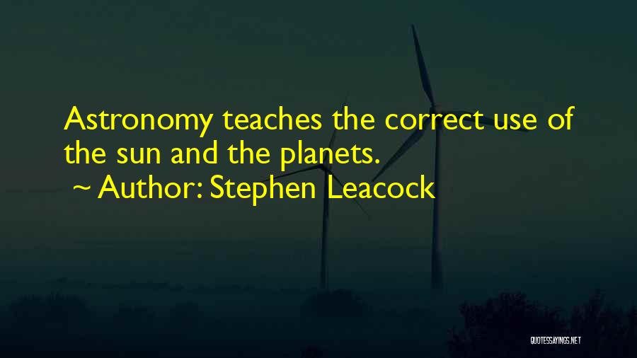 Correct Use Of Quotes By Stephen Leacock