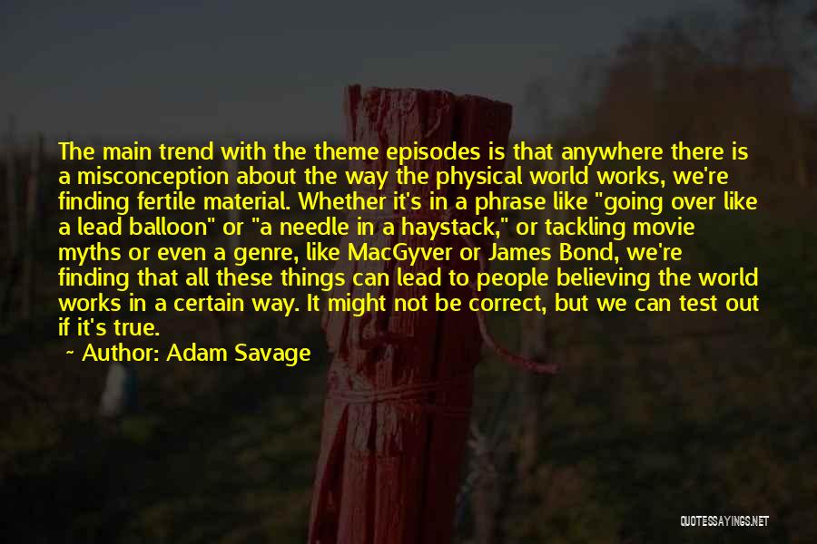 Correct Way Quotes By Adam Savage