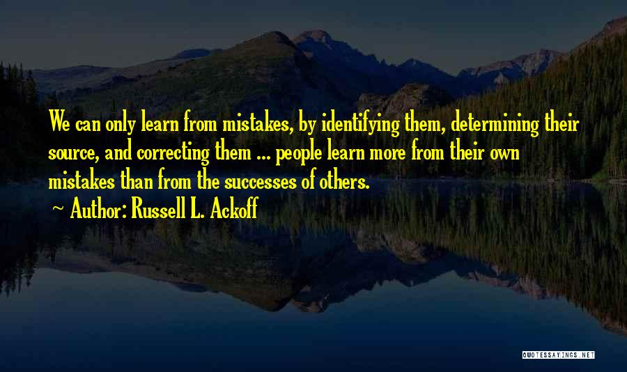 Correcting A Mistake Quotes By Russell L. Ackoff