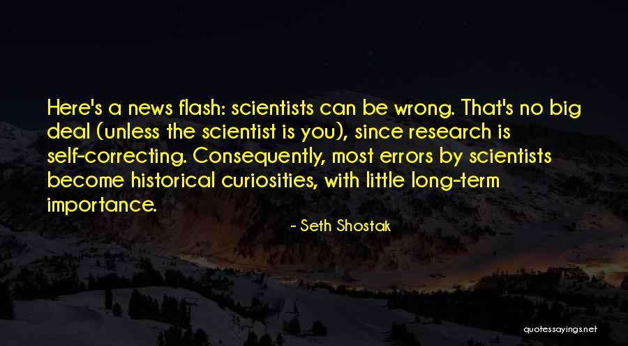 Correcting A Wrong Quotes By Seth Shostak Correcting A Wrong Quotes By Seth Shostak