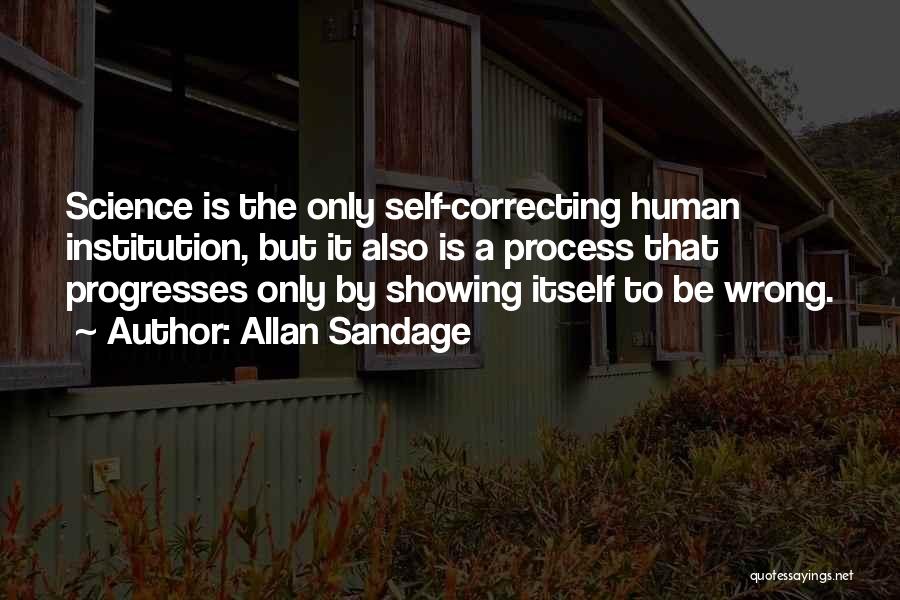 Correcting Others Quotes By Allan Sandage