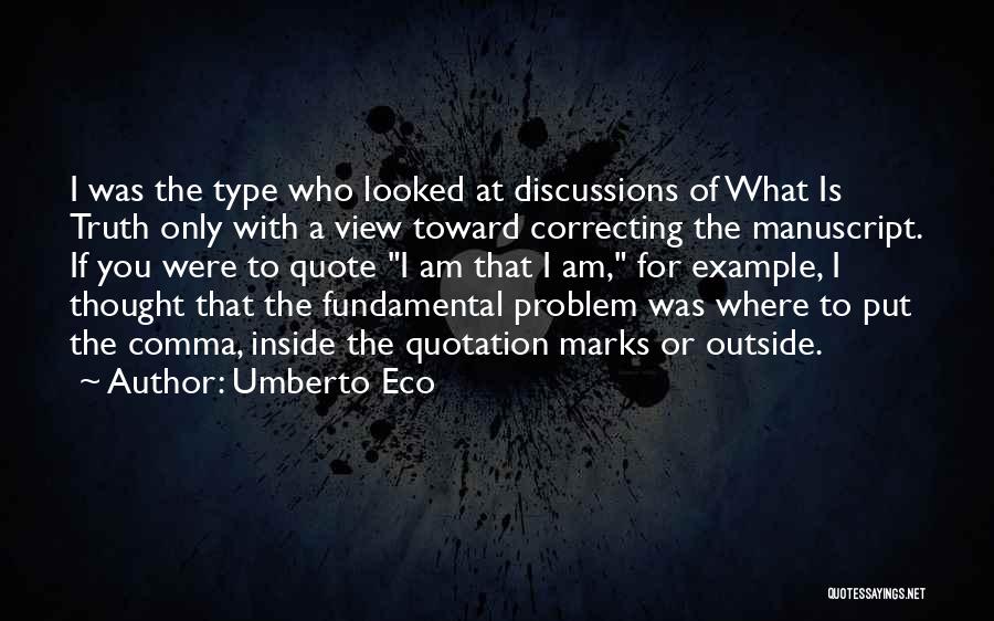 Correcting Quotes By Umberto Eco