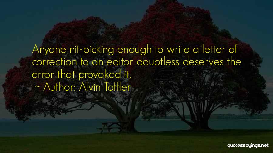 Correction Quotes By Alvin Toffler