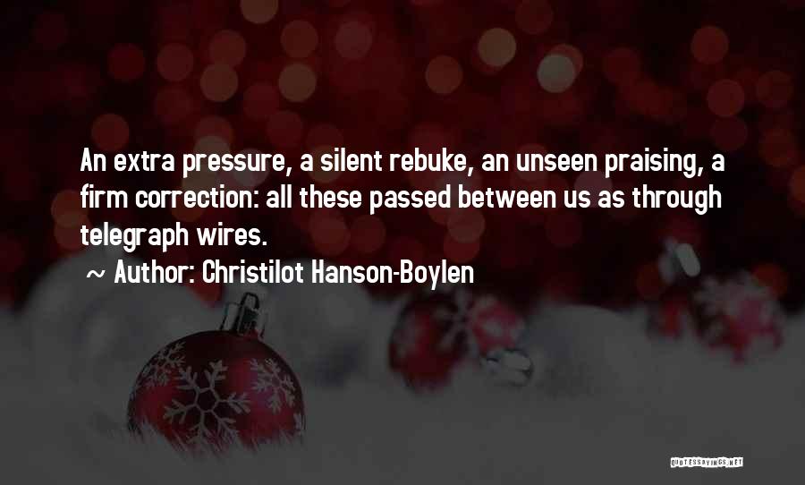 Correction Quotes By Christilot Hanson-Boylen