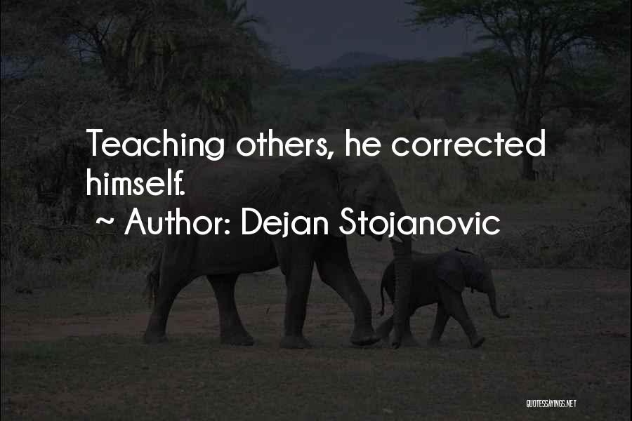 Correction Quotes By Dejan Stojanovic