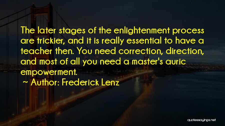 Correction Quotes By Frederick Lenz