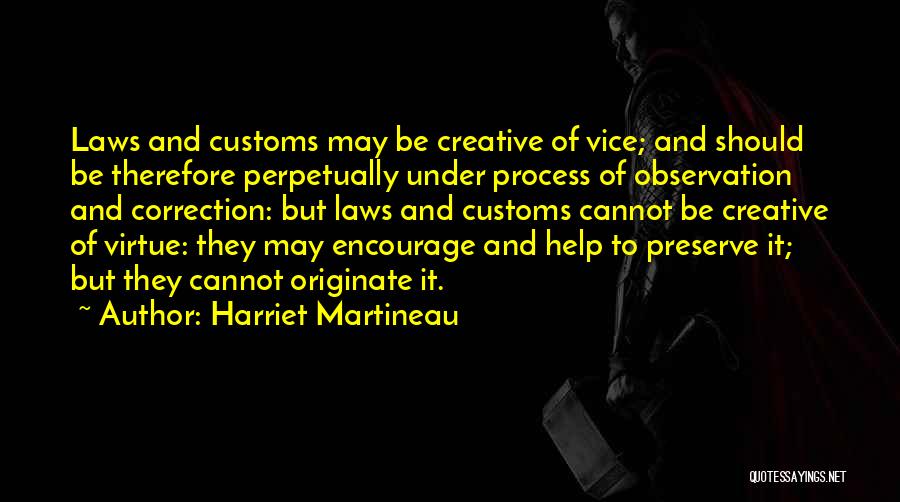 Correction Quotes By Harriet Martineau