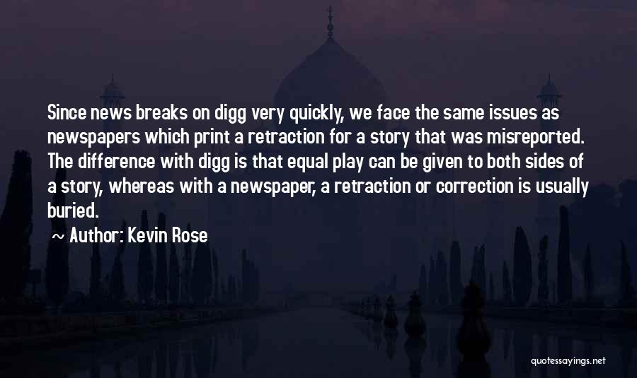 Correction Quotes By Kevin Rose