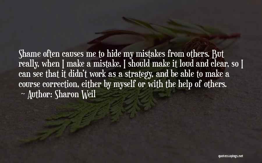 Correction Quotes By Sharon Weil