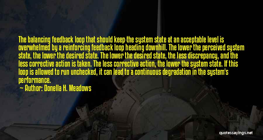 Corrective Feedback Quotes By Donella H. Meadows