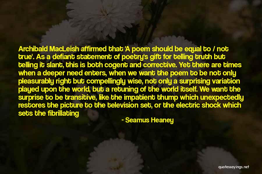 Corrective Quotes By Seamus Heaney Corrective Quotes By Seamus Heaney
